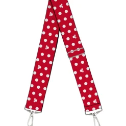 Purse Strap - Minnie Mouse Polka Dot Mini Silhouette Red White
