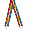 Purse Strap - Wonder Woman Logo Stripe Stars Red Gold Blue White