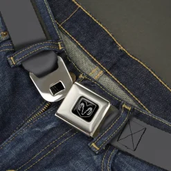 Ram Seatbelt Belt - Charcoal Webbing