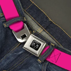 Ram Seatbelt Belt - Fuchsia Webbing