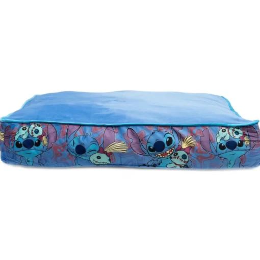 Rectangle Pet Bed - Stitch and Scrump Poses Blue