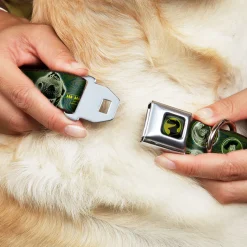 Rex Silhouette Full Colot Black Blue Green Seatbelt Buckle Collar - Buzz Poses/Stars LIKE A BUZZ