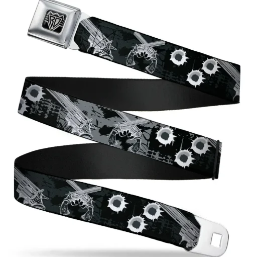 Seatbelt Belt - Revolvers Black/Gray