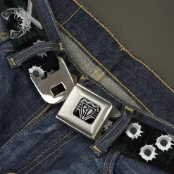 Seatbelt Belt - Revolvers Black/Gray