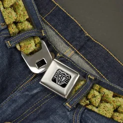 Seatbelt Belt - Vivid Marijuana Nugs2 Stacked