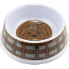 Single Melamine Pet Bowl - 7.5 (16oz) - Star Wars Chewbacca Face + Bandolier Bounding Browns Gray