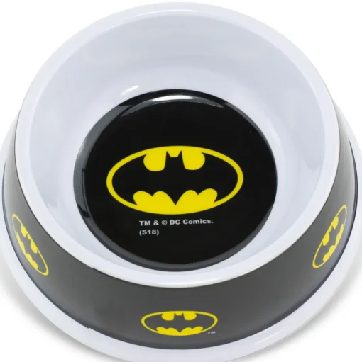 Single Melamine Pet Bowl - 7.5 (16oz) - Batman Black Yellow