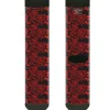 Sock Pair - Polyester - Bandana/Skulls Black/Red - CREW