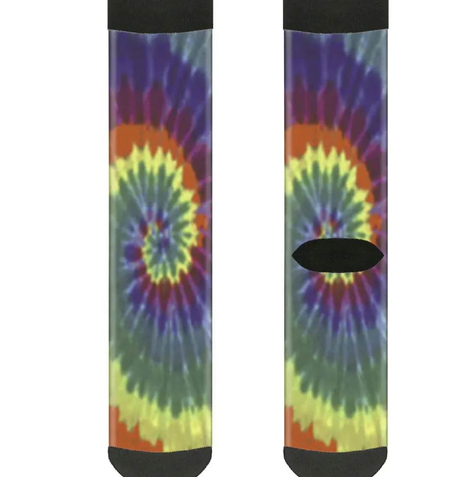 Sock Pair - Polyester - Buckle-Down Tie Dye - CREW