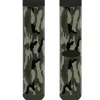 Sock Pair - Polyester - Camo Olive3 - CREW