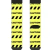 Sock Pair - Polyester - CAUTION Striping Yellow Black - CREW