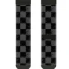 Sock Pair - Polyester - Checker Weathered2 Black Gray - CREW