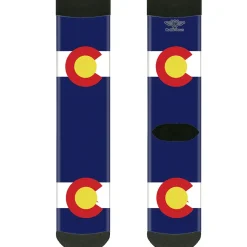 Sock Pair - Polyester - Colorado Flags - CREW