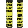 Sock Pair - Polyester - CRIME SCENE DO NOT CROSS Yellow Black - CREW