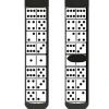 Sock Pair - Polyester - Dominoes Black White Black - CREW