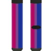 Sock Pair - Polyester - Flag Bisexual Pink Purple Blue - CREW