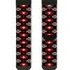 Sock Pair - Polyester - Navajo Red/Black/Gray/Red - CREW