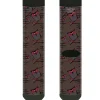 Sock Pair - Polyester - Owls in Trees Purple - CREW