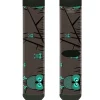 Sock Pair - Polyester - Owls in Trees Turquoise - CREW