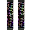 Sock Pair - Polyester - Peace Psychedelic - CREW