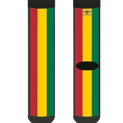 Sock Pair - Polyester - Rasta - CREW