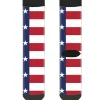 Sock Pair - Polyester - Texas Flag Black - CREW