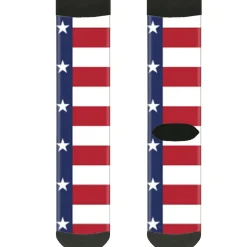 Sock Pair - Polyester - Texas Flag Black - CREW