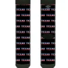 Sock Pair - Polyester - TEXAS w/Star Black/White/Blue/Red - CREW