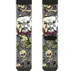 Sock Pair - Polyester - Trust No One Gray - CREW