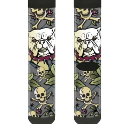 Sock Pair - Polyester - Trust No One Gray - CREW