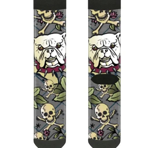 Sock Pair - Polyester - Trust No One Gray - CREW