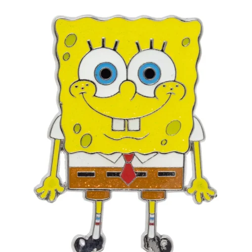 SpongeBob SquarePants Blind Box Glitter Enamel Pin Series - Mystery Character SpongeBob, Sandy, Patrick, Gary, Squidward, Mermaidman, Barnacle Boy or Mrs Puff