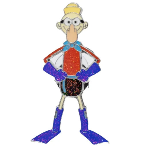 SpongeBob SquarePants Blind Box Glitter Enamel Pin Series - Mystery Character SpongeBob, Sandy, Patrick, Gary, Squidward, Mermaidman, Barnacle Boy or Mrs Puff