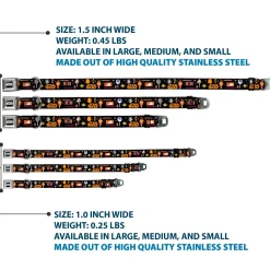 STAR WARS Logo Black/White Seatbelt Buckle Collar - Star Wars Festive Candy Icons Collage Black/Multi Color