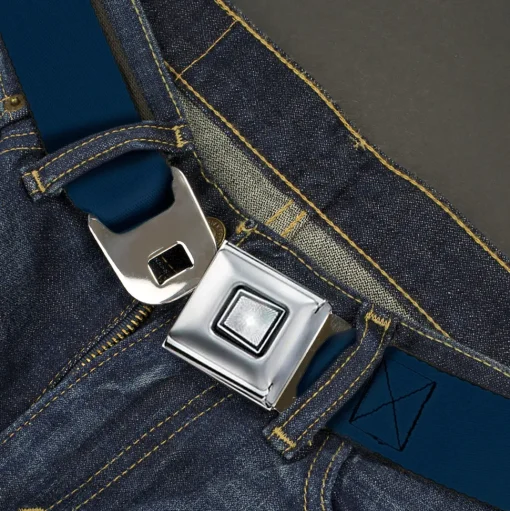 Starburst Seatbelt Belt - Navy Webbing