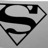 Superman Rock Star Buckle - Brushed Silver/Black