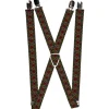 Suspenders - 1.0" - Aboriginal Black/Cream/Multi Color