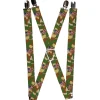 Suspenders - 1.0" - Americana Superman Shield Camo Olive
