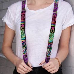 Suspenders - 1.0" - Animal Skins & Stripes 2