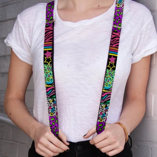 Suspenders - 1.0" - Animal Skins & Stripes 2