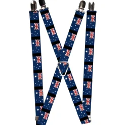 Suspenders - 1.0" - Australia Flags