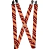 Suspenders - 1.0" - Bacon Slices Maroon