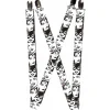 Suspenders - 1.0" - Batgirl Supergirl Wonder Woman Retro Panels Black Pink White