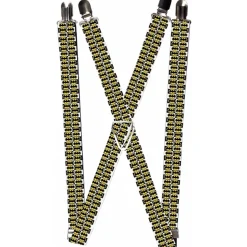 Suspenders - 1.0" - Batman Shield Checkers