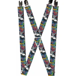 Suspenders - 1.0" - Batman & Joker Comic Strip
