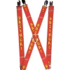 Suspenders - 1.0" - BAZINGA! Red Gold
