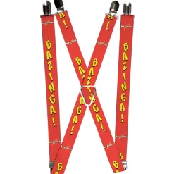 Suspenders - 1.0" - BAZINGA! Red Gold