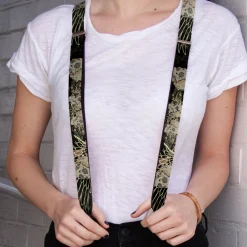 Suspenders - 1.0" - BD Die Hard Skull 02