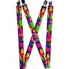 Suspenders - 1.0" - BD Paint Splatter Black/Neon