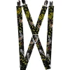 Suspenders - 1.0" - Born to Raise Hell CLOSE-UP Black